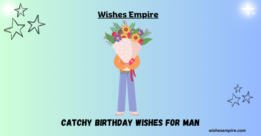 Catchy Birthday wishes for Man
