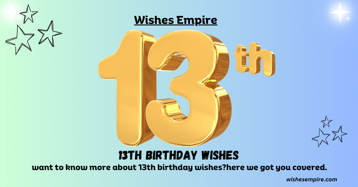 13th Birthday Wishes