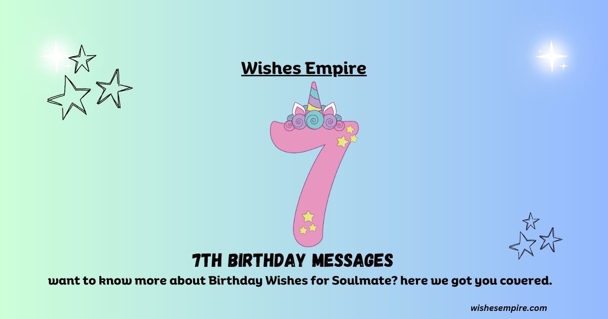 7th Birthday Messages