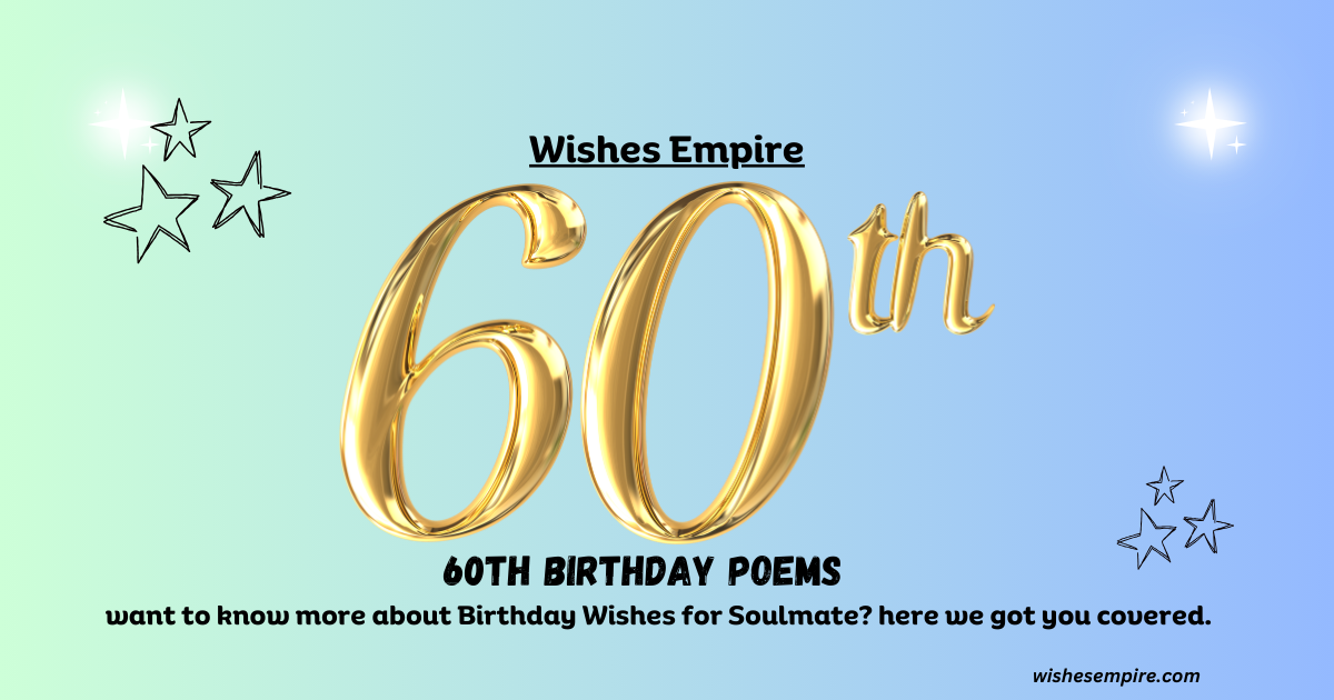 60th Birthday Poems
